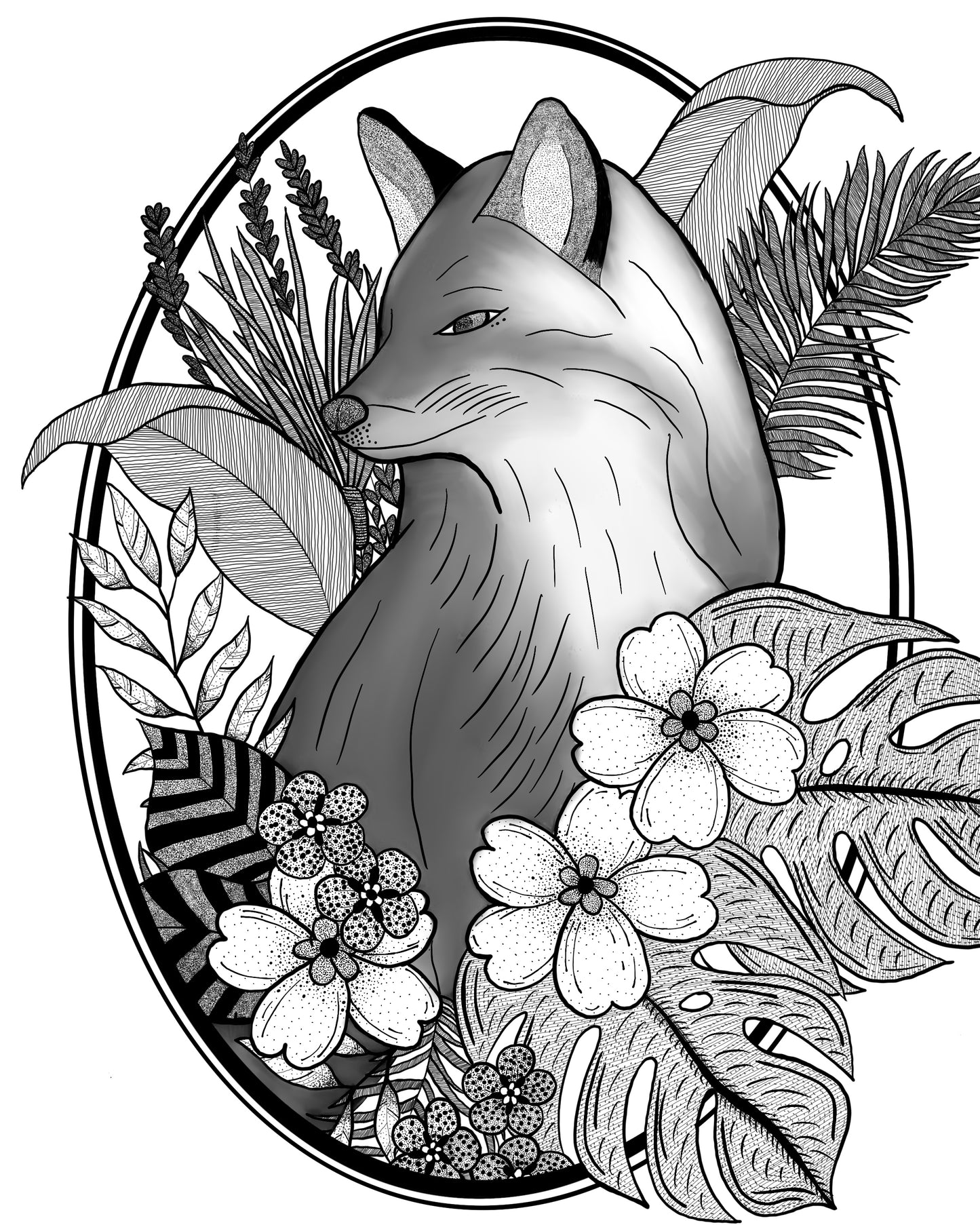 B&W Fox